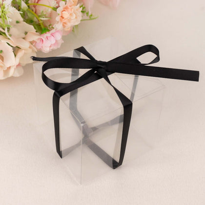 Black Single Face Decorative Satin Ribbon 100 Yards 3/8"