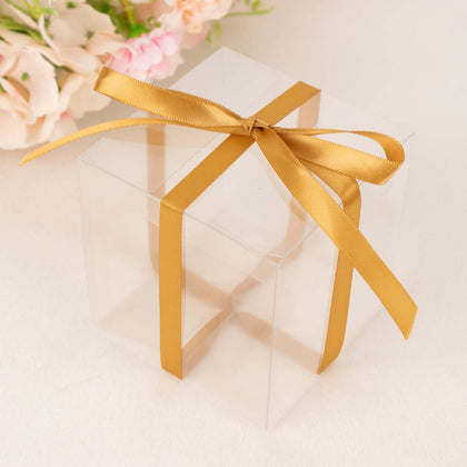 Gold Single Face Decorative Satin Ribbon 100 Yards 3/8"