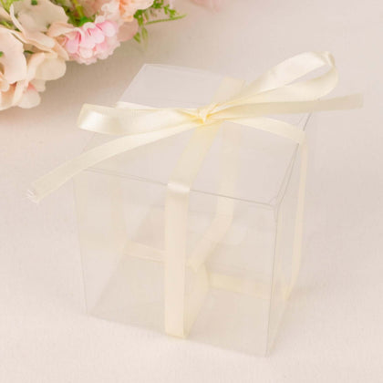 Ivory Single Face Decorative Satin Ribbon 100 Yards 3/8"
