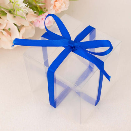 Royal Blue Single Face Decorative Satin Ribbon 100 Yards 3/8"