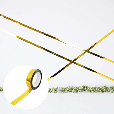 Gold Metallic Film DIY Shelf Craft Tape, Mylar Film Tape with Acrylic Adhesive 100 Yds 1"