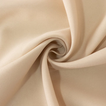Elevate Your Event with the Beige Premium Polyester Tablecloth