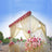 Elegant wedding canopy with floral draping and decorative table arrangement.