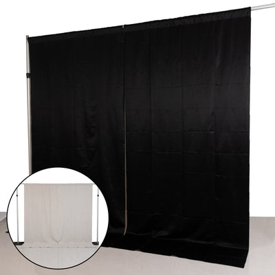 Black backdrop with white cutout for studio photography