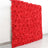 Red floral wall backdrop for events and decorations.