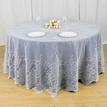 Ivory Premium Lace Round Tablecloth 120 Inch