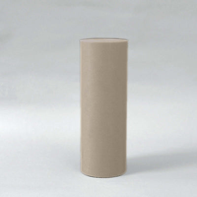 Taupe Tulle Fabric Bolt, Sheer Fabric Spool Roll For Crafts 12"x100 Yards