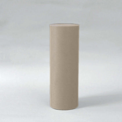 Taupe Tulle Fabric Bolt, Sheer Fabric Spool Roll For Crafts 12"x100 Yards
