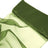 Green sheer fabric with a smooth texture, draped elegantly.