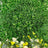 Lush green artificial foliage arrangement with vibrant flowers.