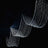 Elegant crystal chandelier with cascading strands of light.