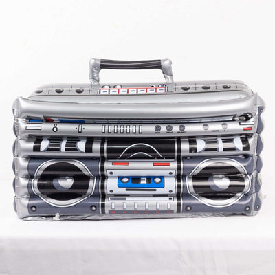 Inflatable boombox design cooler with handle