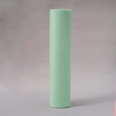 Sage Green Tulle Fabric Bolt, Sheer Fabric Spool Roll For Crafts 18"x100 Yards
