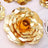 Gold metallic flower wall decor, perfect for home or event decoration. #whtbkgd