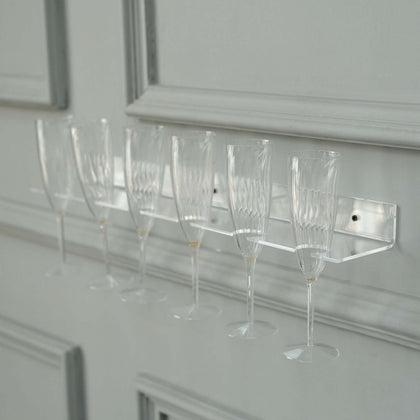 2-Pack Floating Wine Glass Holder Rack 21"