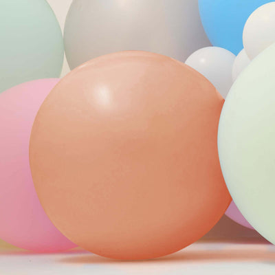 2 Pack Large Matte Pastel Natural Helium or Air Latex Balloons 32"