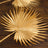 Gold palm leaf decor on wooden surface, perfect for home styling. #whtbkgd