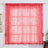 Pink sequin sheer curtain panel for elegant home decor.