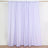 Lavender curtain panel on a plain backdrop