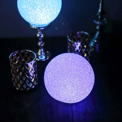 2-Pack LED Ball Light Centerpieces 6" - Color Changing Battery Operated Light Globes