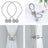 Silver curtain tiebacks with decorative ball ends, set of two.