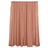 Peach-colored sheer curtain panel on a white backdrop