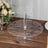 Clear acrylic cupcake stand with multiple tiers and holes for display.