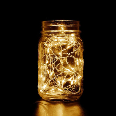 20 LED Starry Bright String Lights 90" Micro Fairy Lights Clear - Battery Operated
