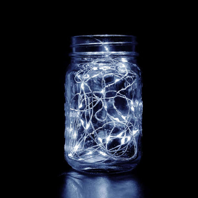 20 LED Starry Bright String Lights 90" Micro Fairy Lights White - Battery Operated for Party Décor
