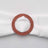 Rose gold napkin ring adorned with sparkling crystals