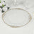 Elegant clear charger plate with gold ornate trim