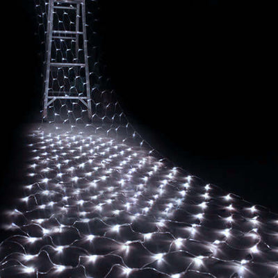 White 600 LED Fish Net Lights, Fairy String Lights With 8 Modes 20ftx10ft