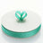 Turquoise ribbon roll with decorative loop on a white background #whtbkgd