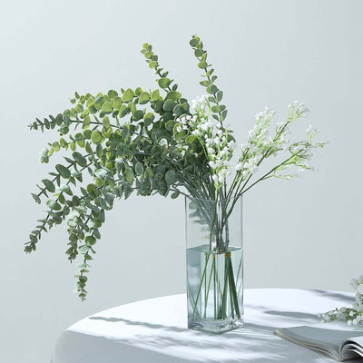 3 Pack Artificial Eucalyptus Bushes 30" Frosted Green