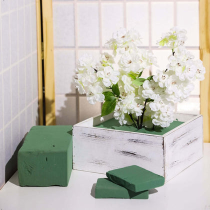 3 Pack Green Wet Floral Foam Bricks, Flower Arrangement Foam Blocks