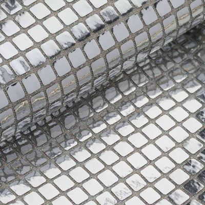 Silver Metallic Foil Disco Ball Mirror Fabric: Add Glamour to Your Event Decor
