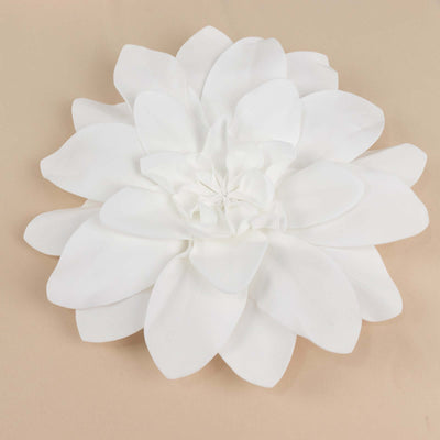 4 Pack White Real-Like Soft Foam Craft Daisy Flower Heads 16"