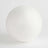 White foam ball on a plain background.