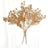 Dried flower bouquet in glass vase on a light background