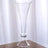 Clear glass vase with elegant tapered design