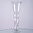 Clear glass vase with a unique bubble design