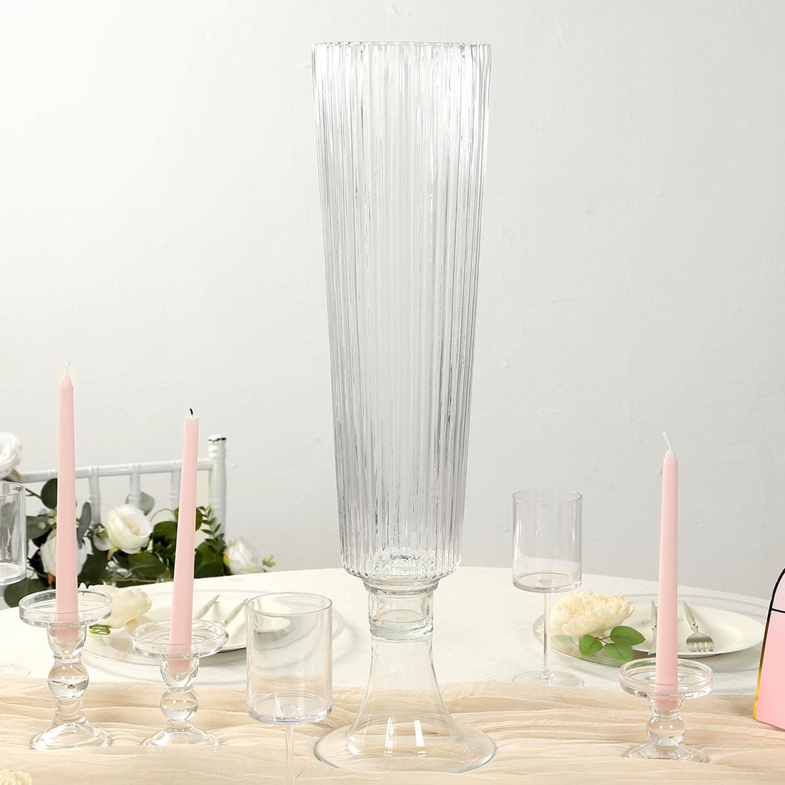 TableclothsFactory 4-Pack Glass Trump...