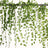 Artificial green vine garland with cascading leaves
