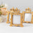Gold crown decorative picture frames on a white background