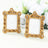 Vintage ornate gold picture frames for tabletop display