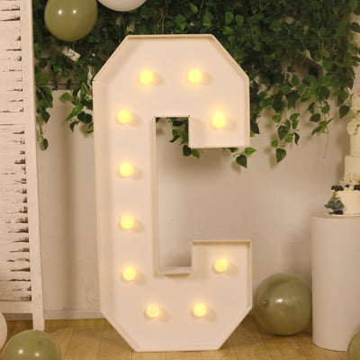 Large illuminated number 6 marquee light for birthday party decor
