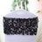 Black sequin chair cover for elegant event decor