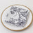Floral-patterned napkin on a decorative plate