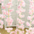 Pink flower garland hanging decoration for events and home decor.