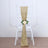 Chair with beige sash and white rose decoration